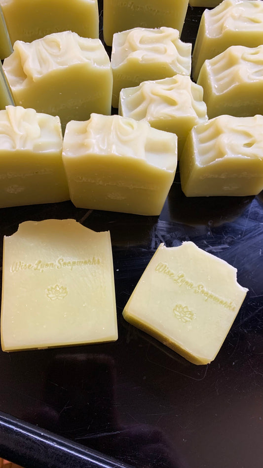 Cucumber & Aloe Natural Soap, handmade hemp seed oil - Wiselyonsoapworks