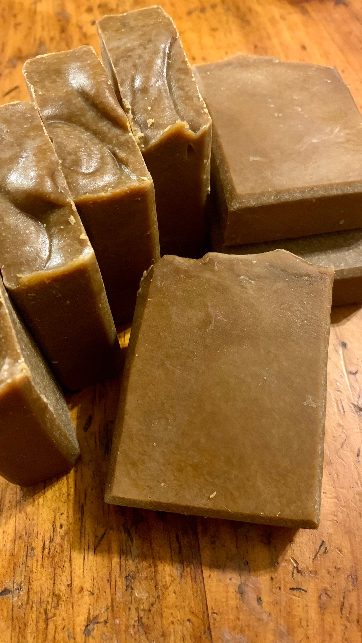 Old Fashioned Pine Tar natural soap, organic hemp - Wiselyonsoapworks