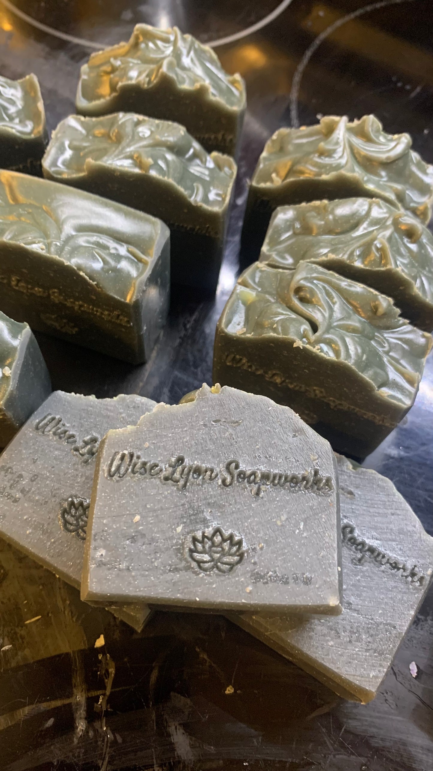 Mechanic’s Soap, Charcoal & Pumice Natural Soap, organic hemp - Wiselyonsoapworks