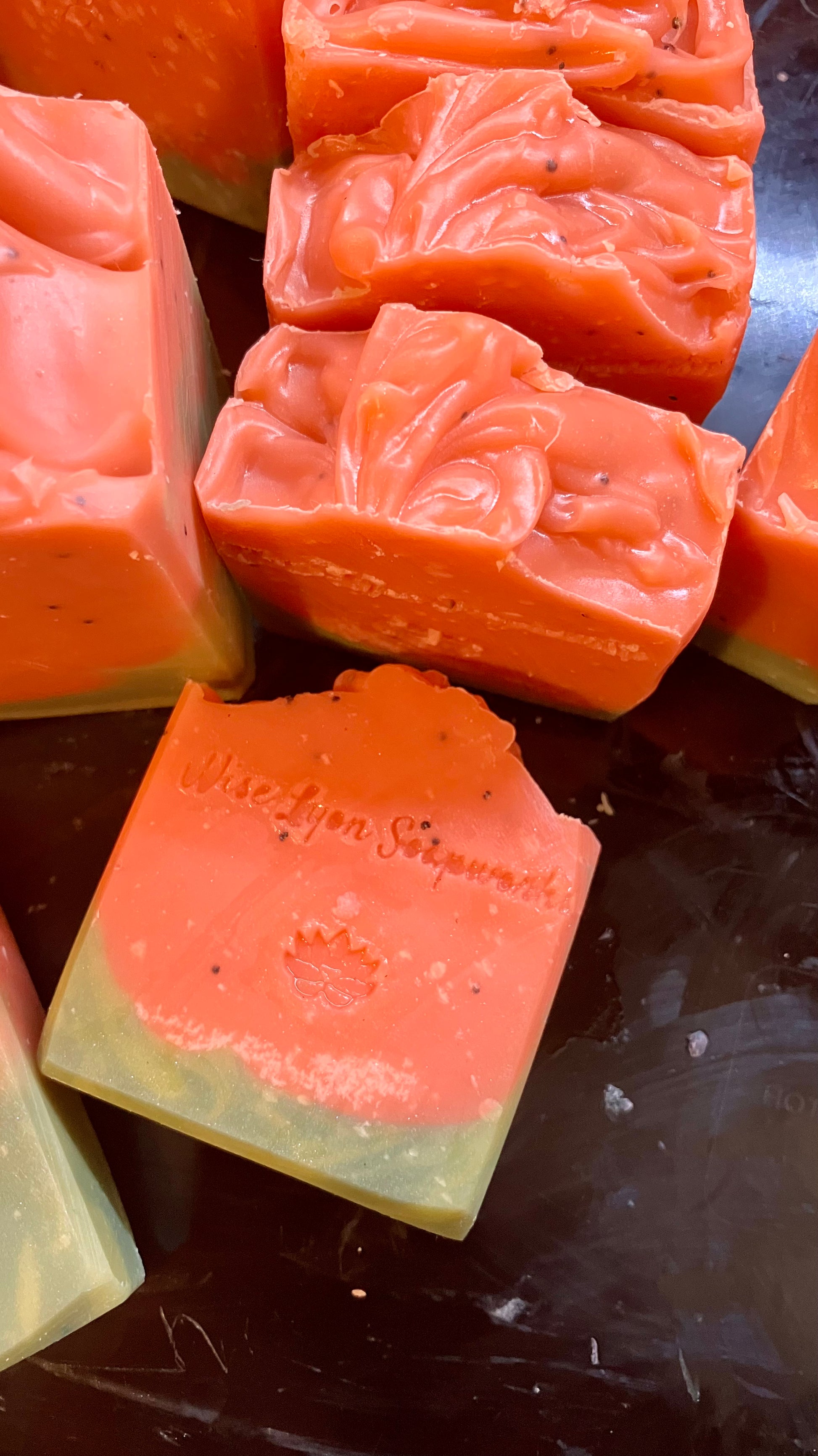 Watermelon Sugar Natural Soap, handmade hemp seed oil - Wiselyonsoapworks