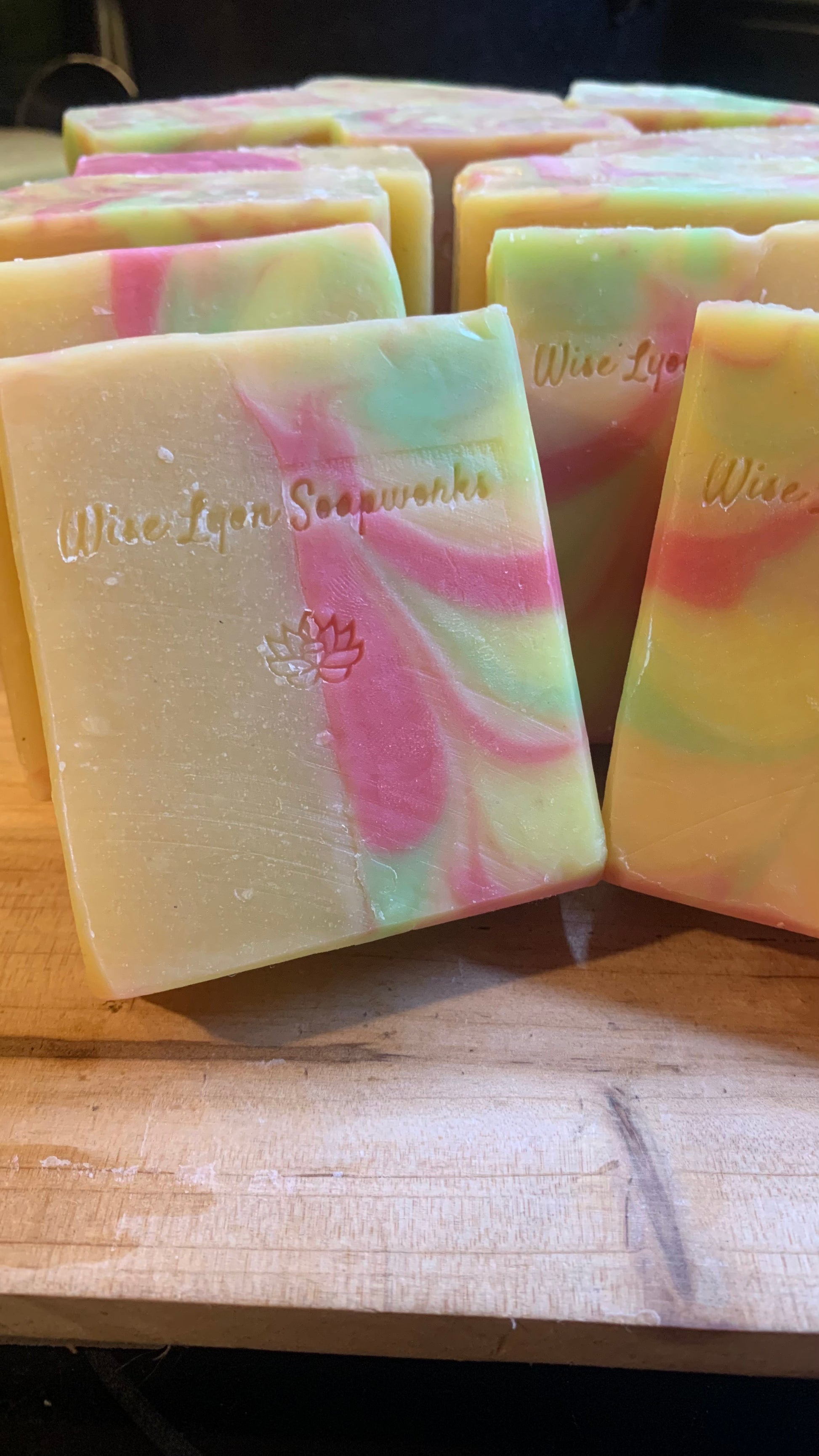 Citrus Sunshine Natural Pumice Soap, organic hemp - Wiselyonsoapworks