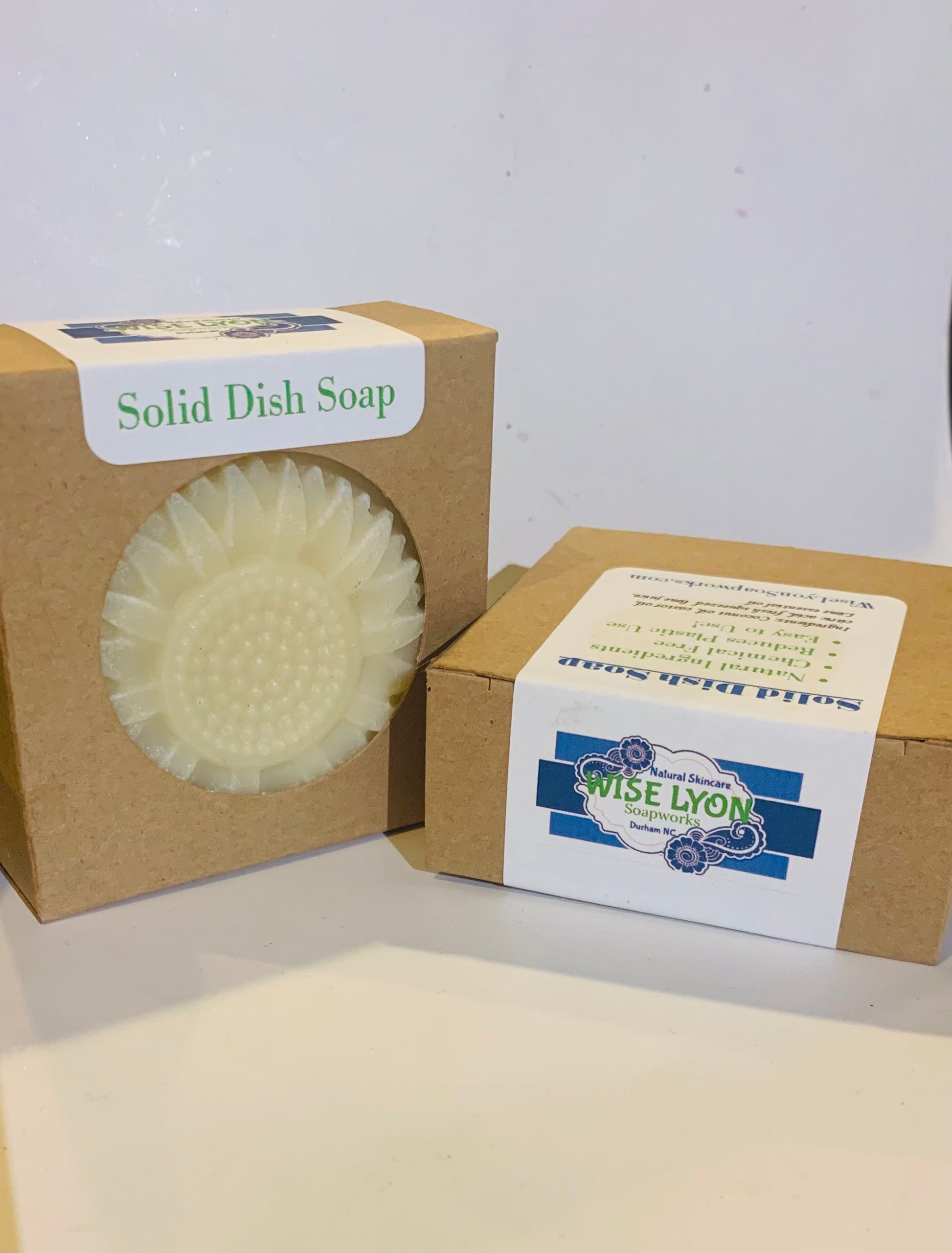 Solid Dish Soap Bar, ZERO plastic or chemicals - Wiselyonsoapworks