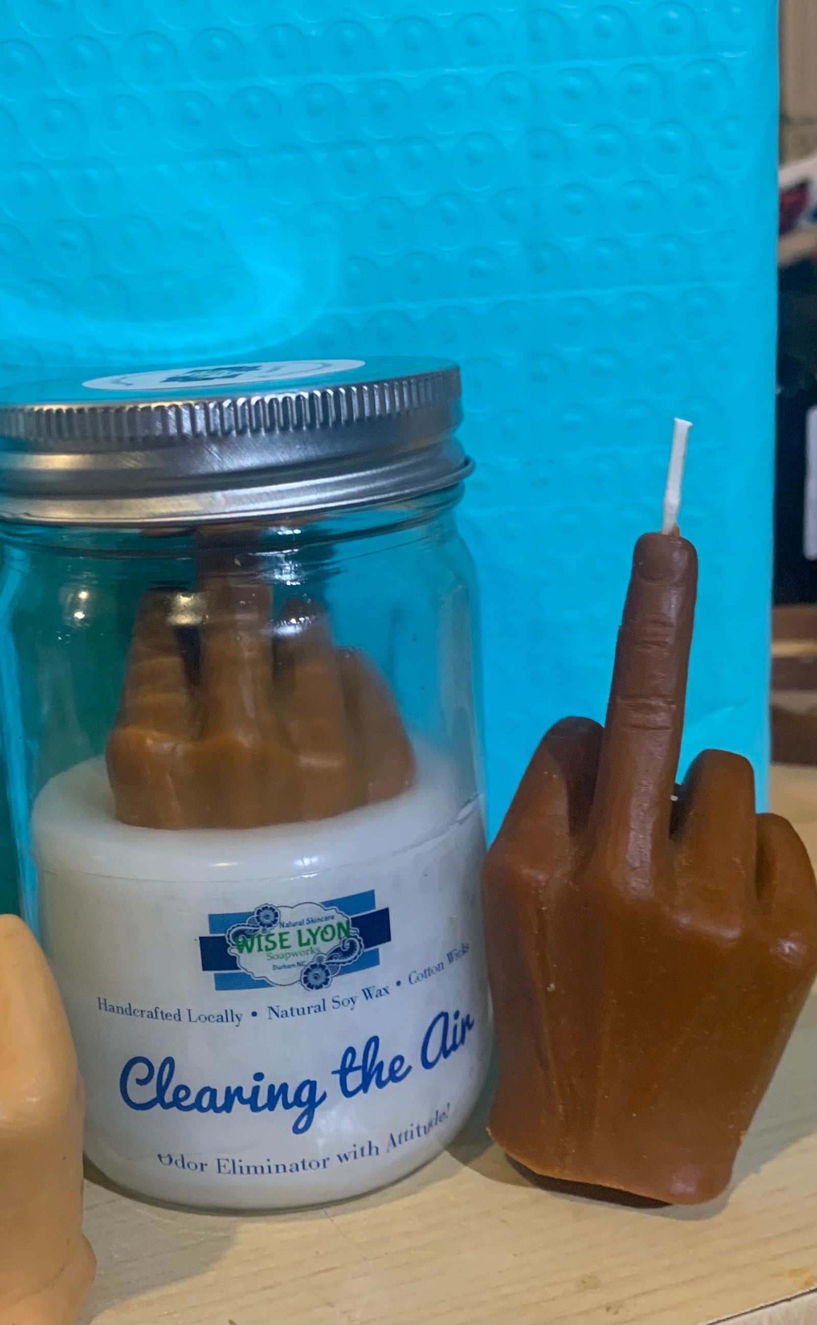 F- You Middle Finger Candle - Wiselyonsoapworks