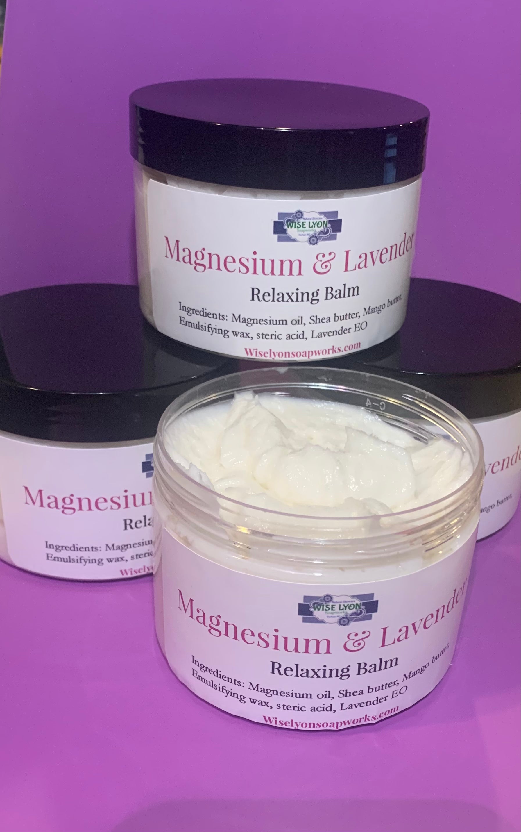 Magnesium & Lavender Muscle Balm - Wiselyonsoapworks