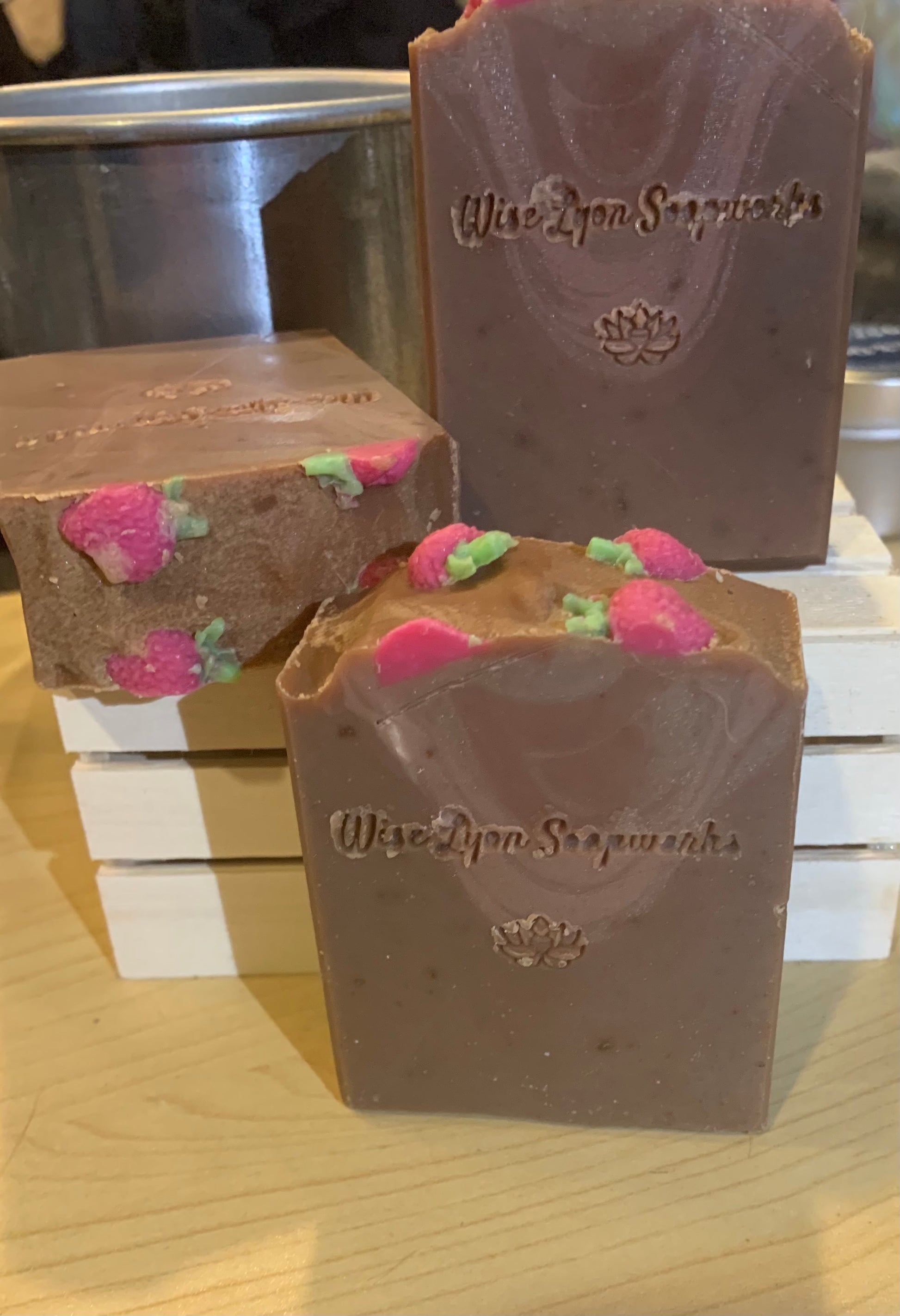 Pink Champagne scented natural hemp soap - Wiselyonsoapworks