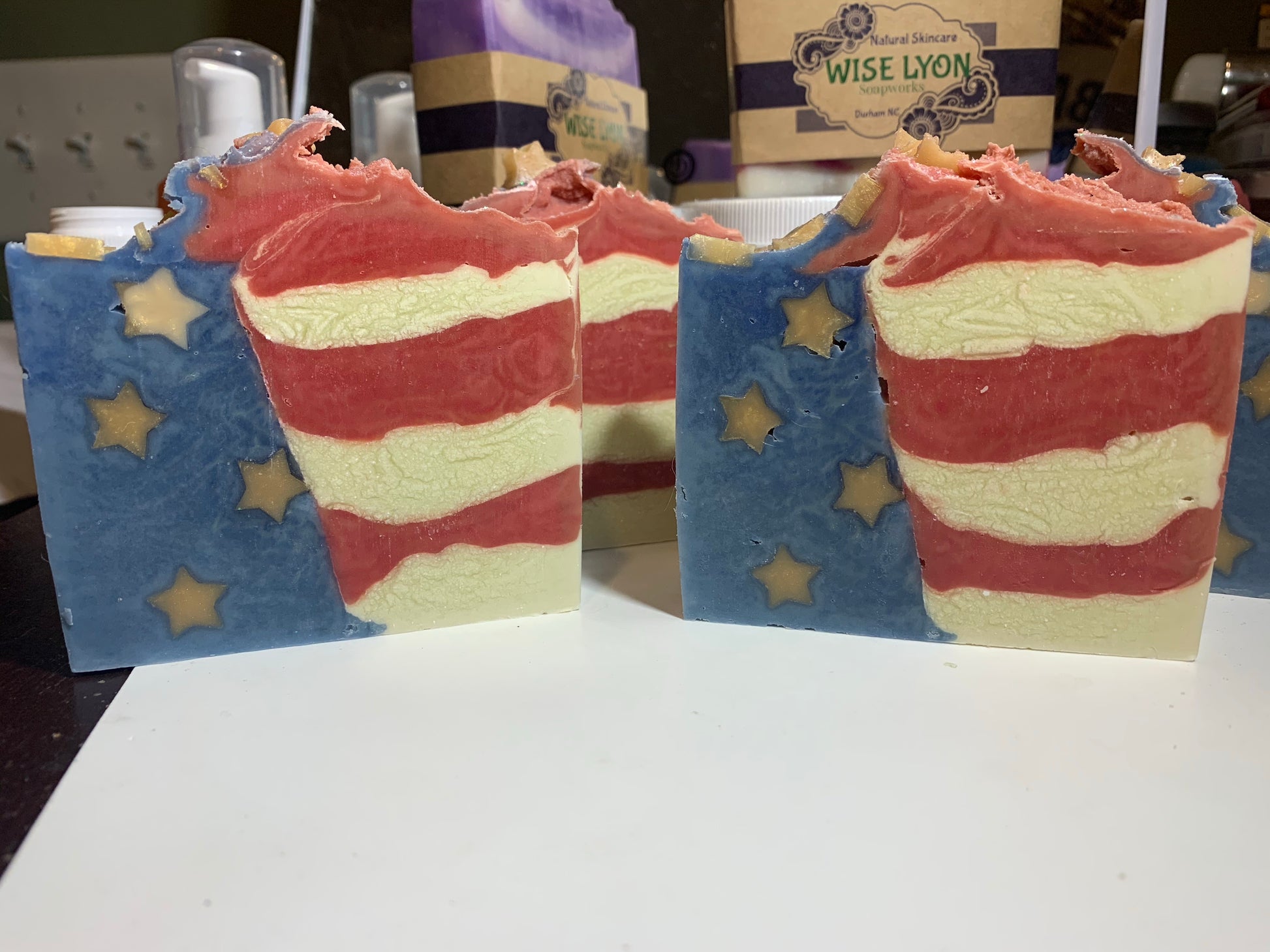 Old Glory Natural Soap, Handmade Soap, Vegan - Wiselyonsoapworks