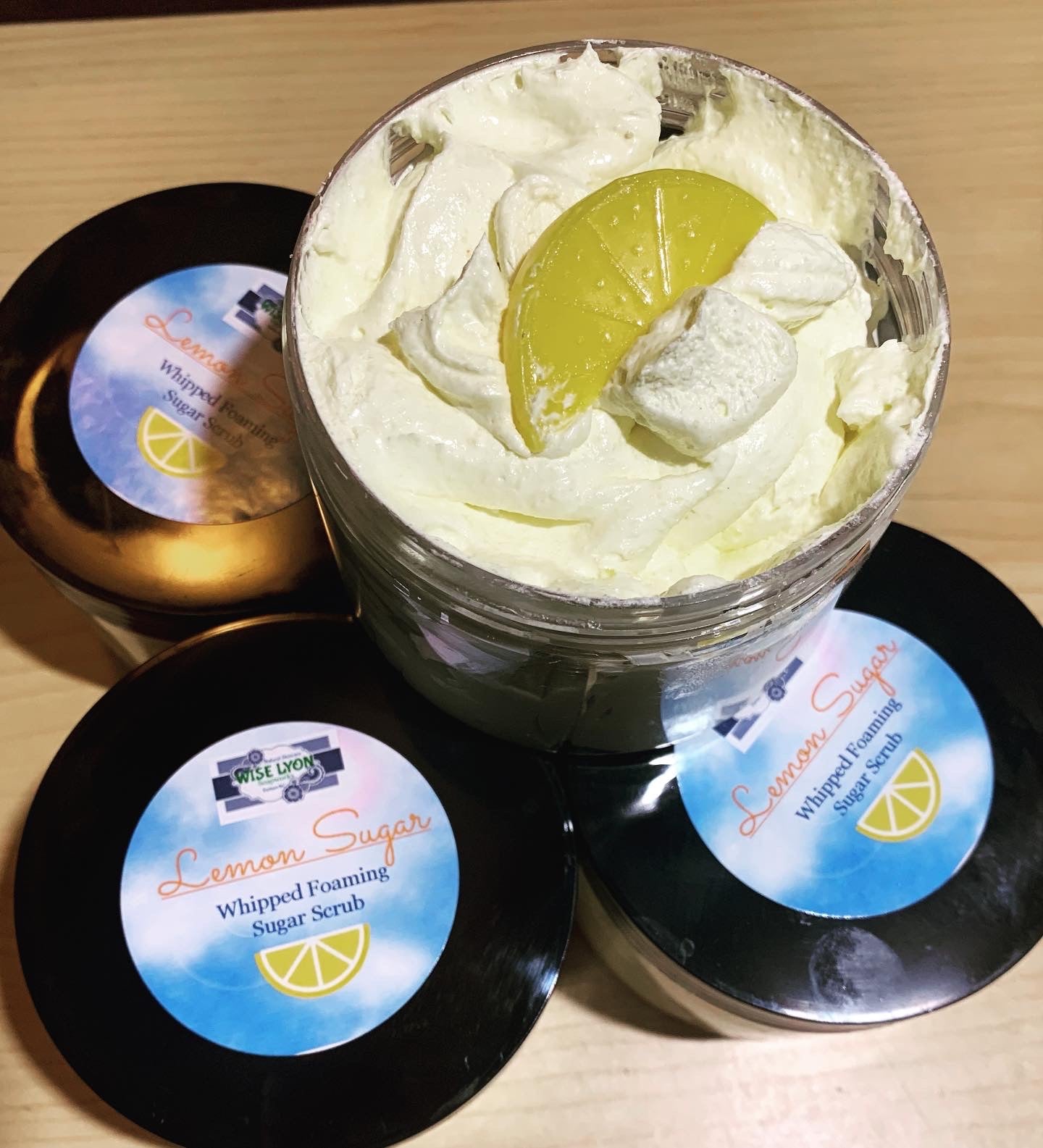 Lemon Sugar Whipped Soap Scrub - Wiselyonsoapworks